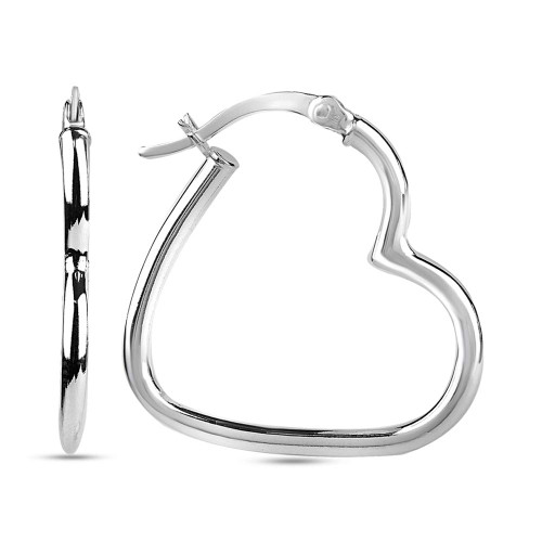 LeCalla 925 Sterling Silver Jewelry Lightweight Heart Shape Love Theme Hoop Earrings for Women LeCalla 925 Sterling Silver Jewelry Lightweight Heart Shape Love Theme Hoop Earrings for Women