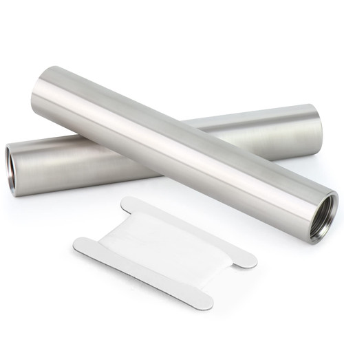 TAISHER 2PCS Stainless Steel Pipe Fittings, 1" NPT x 1" NPT Female Threaded, 6" Length Nipple Cast Pipe