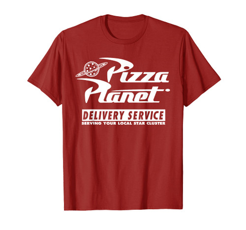 Disney PIXAR Toy Story Pizza Planet Delivery Service Red T-Shirt