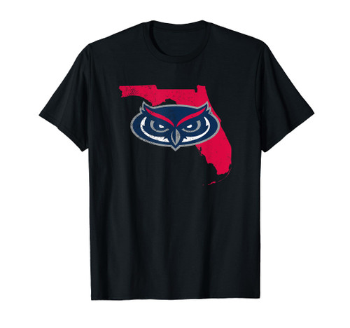 Florida Atlantic University FAU Owls State Shape T-Shirt