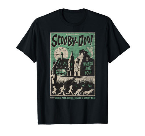 Scooby-Doo Mystery Incorporated Scary House Movie Poster T-Shirt