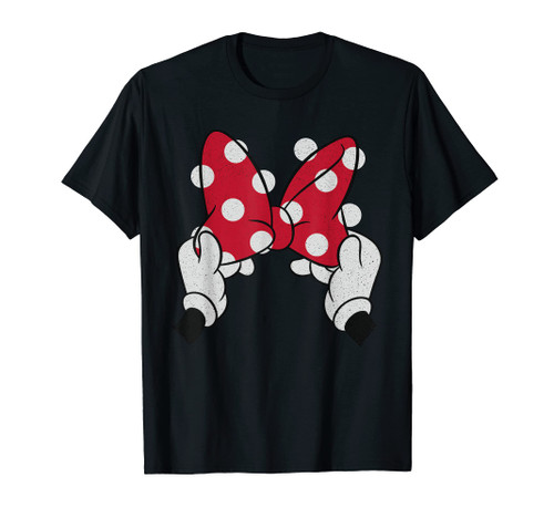 Disney Minnie Mouse's Red Polka Dot Bow Long Sleeve T-Shirt