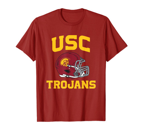USC Trojans Football Helmet Team Color Officially Licensed T-Shirt