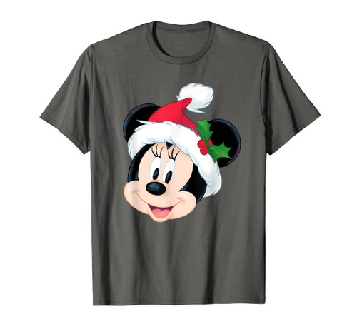 Disney Minnie Mouse in Santa Hat Holiday T-Shirt Disney Minnie Mouse in Santa Hat Holiday T-Shirt