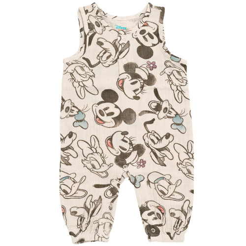 Disney Mickey Mouse Goofy Donald Duck Newborn Baby Boys Romper Gray 6-9 Months Disney Mickey Mouse Goofy Donald Duck Newborn Baby Boys Romper Gray 6-9 Months