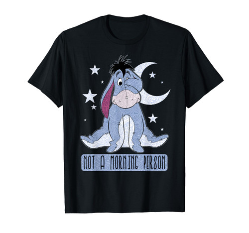 Disney Winnie The Pooh Eeyore Not A Morning Person Short Sleeve T-Shirt Disney Winnie The Pooh Eeyore Not A Morning Person Short Sleeve T-Shirt