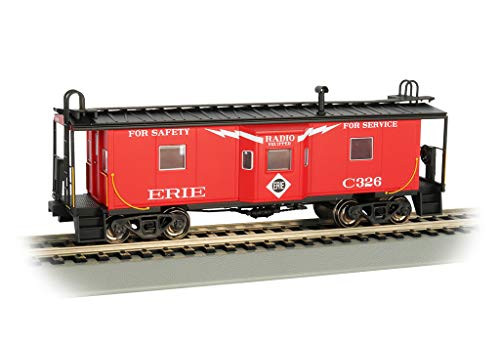 Bay Window Caboose with Roof Walk - Erie - HO Scale