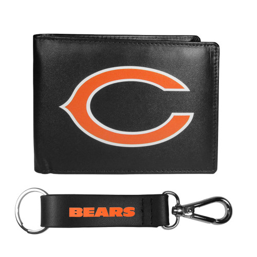 Siskiyou Sports NFL Chicago Bears Bi-fold Wallet & Strap Key Chain, Black, One Size Siskiyou Sports NFL Chicago Bears Bi-fold Wallet & Strap Key Chain, Black, One Size