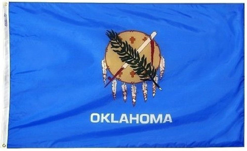 4'x6' State of Oklahoma FLAG 4x6 ft House Banner Grommets Double Stitched Fade Resistant Premium Quality