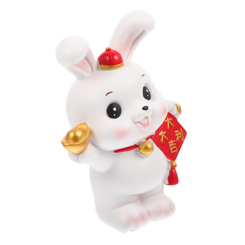ERINGOGO Rabbit Piggy Bank Coin Saving Jar Creative Coin Money Bank Coin Piggy Pot Lucky Rabbit Sculpture