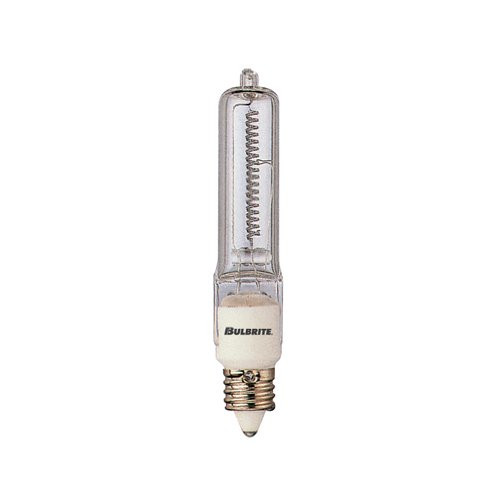 Bulbrite Q50CL/MC 120-Volt Halogen JD Type Mini-Candelabra E11 Bulb, 50-Watt