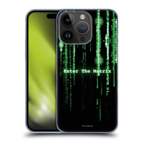Head Case Designs Officially Licensed The Matrix Enter The Matrix Key Art Hard Back Case Compatible with Apple iPhone 15 Pro