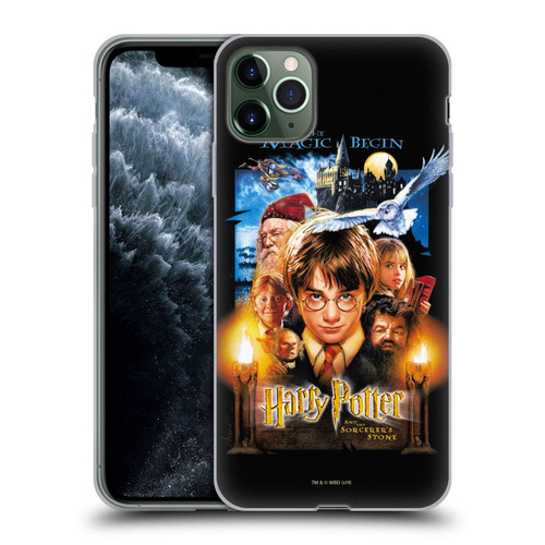 Head Case Designs Officially Licensed Harry Potter Poster 1 Sorcerer's Stone II Soft Gel Case Compatible with Apple iPhone 11 Pro Max