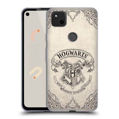 Head Case Designs Officially Licensed Harry Potter Hogwarts Parchment Sorcerer's Stone I Soft Gel Case Compatible with Google Pixel 4a