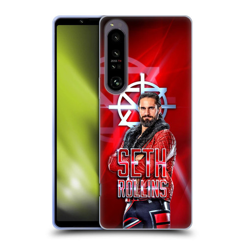 Head Case Designs Officially Licensed WWE Seth Rollins Seth Rollins Graphics Soft Gel Case Compatible with Sony Xperia 1 IV