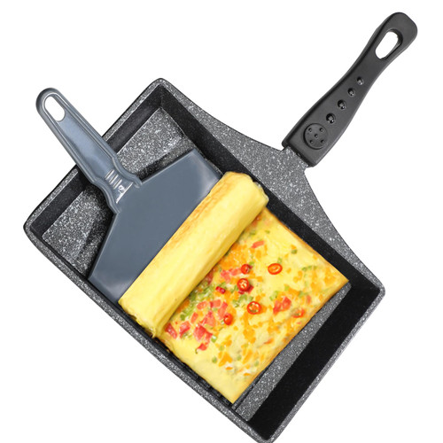 MOSYONE Tamagoyaki Pan, Nonstick Japanese Omelette Pan with Spatula - Japanese Egg Pan for Perfect Tamagoyaki and Fluffy Omelettes MOSYONE Tamagoyaki Pan, Nonstick Japanese Omelette Pan with Spatula - Japanese Egg Pan for Perfect Tamagoyaki and Fluffy Omelettes