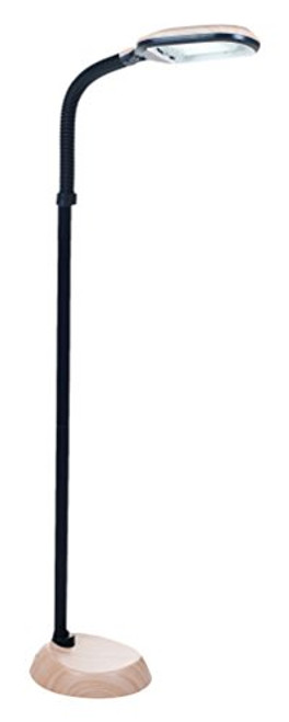 Bedford Home Light Wood Grain Sunlight Floor Lamp - 5 feet