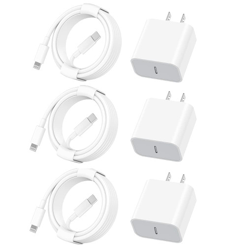 ?Apple MFi Certified?iPhone Charger Fast Charging,3Pack Apple Charger Adapter Super Fast Charger iPhone 6FT USB C to Lightning Cable Cord for iPhone 14 Pro Max/14 Plus/13 MiNi/13/12/11/10/SE/X/AirPods