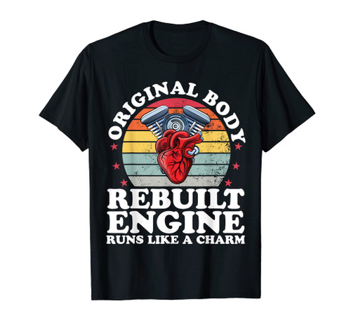 Rebuilt Engine Open Heart Surgery Recovery Survivor Men T-Shirt