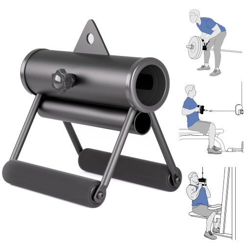 Cable Attachments for Gym V Bar T Bar Row Attachment for 1'' or 2'' Barbell LAT Pulldown Attachments, Landmine Attachment for Barbell, LAT pulldown Row Exercise Handle Double D Handle