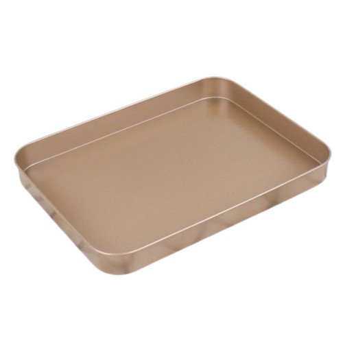 Garneck 2pcs bakeware bread pan Baking Tray Pie Pans broiler pan for oven Gold Baking Pans Muffin baking pan loaf pan square serving tray tool trays Carbon Steel Baking Pan cake sheet