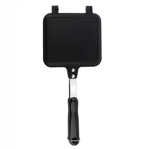 Hot Sandwich Maker, Grilled Sandwich and Panini Maker Pan with Non-Stick Plates, Flip Grill Pan for Breakfast Toast Panini Waffle