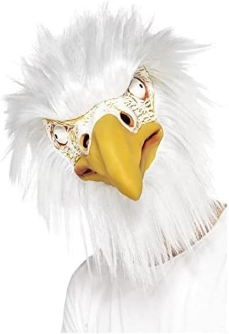 Smiffys mens Eagle Mask, Full Overhead,White,One Size