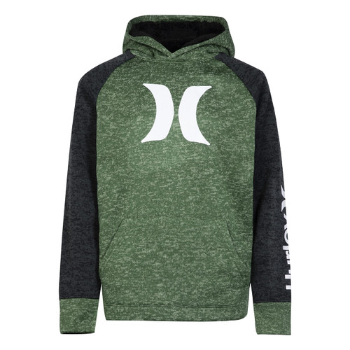 Hurley Boys' One and Only Pullover Hoodie, Dutch Green, 7