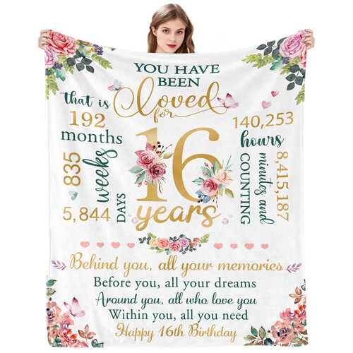 Sweet 16th Birthday Gifts for Girls 16th Gifts for her Sweet 16th Birthday Gifts Ideas for Girls 16th Birthday Decorations Happy 16th Birthday Gifts for Daughter Sister Birthday Blanket 50x60 Inches Sweet 16th Birthday Gifts for Girls 16th Gifts for her Sweet 16th Birthday Gifts Ideas for Girls 16th Birthday Decorations Happy 16th Birthday Gifts for Daughter Sister Birthday Blanket 50x60 Inches