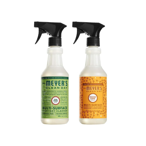 MRS. MEYER'S CLEAN DAY Variety, 1 Mrs. Meyer's Multi-Surface Cleaner, 16 OZ, 1 Mrs. Meyer's Multi-Surface Cleaner, 16 OZ, 1 CT (Orange Clove + Iowa Pine) MRS. MEYER'S CLEAN DAY Variety, 1 Mrs. Meyer's Multi-Surface Cleaner, 16 OZ, 1 Mrs. Meyer's Multi-Surface Cleaner, 16 OZ, 1 CT (Orange Clove + Iowa Pine)