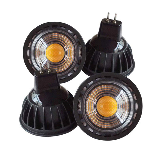 MR16 LED Light Bulbs (4 Pack) 12V 3W GU5.3 Bi-Pin Base 30W Halogen Bulbs Equivalent 3000K Warm White for Outdoor Landscape Flood Track Lighting