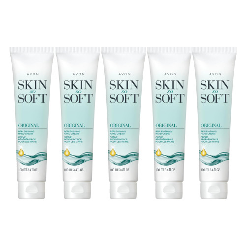 Avon Skin So Soft Original Replenishing Hand Cream - 5 Pack
