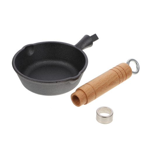 FUNOMOCYA oil pan Iron Sauce Pan metal soup pot Oil Sauce Pan soup stew pot nonstick fry skillet milk pot grill skillet for outdoor grill Iron Fryer Pot child deep frying pan mini cast iron