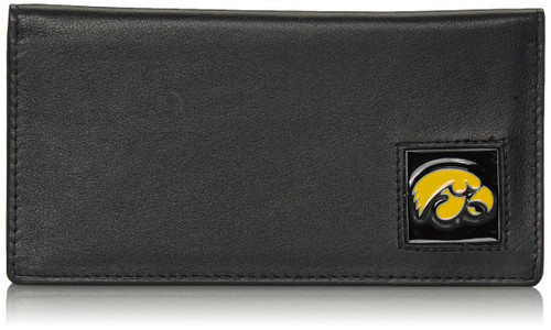 NCAA Siskiyou Sports Fan Shop Iowa Hawkeyes Leather Checkbook Cover One Size Black NCAA Siskiyou Sports Fan Shop Iowa Hawkeyes Leather Checkbook Cover One Size Black