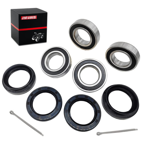 Front Wheel Bearing Seal Kits for Suzuki Quadrunner 250 500 Vinson 500 King Quad 250 300 400 Eiger 400 LT-F500F LT-A500F LT-F400 LT-F400F LT-4WD LTF-250 LT-F250F LTF300F LTF400F