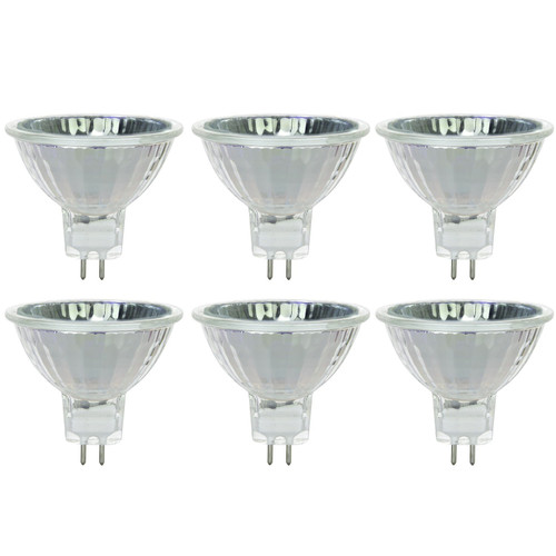 Sunlite 20MR16/CG/FL/12V/6PK Halogen 20W 12V MR16 Flood Light Bulbs (6 Pack)