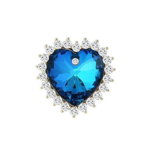 EMEGCY Sapphire Heart Love Shape Brooch Pin Blue Heart Rhinestone Crystal Brooches Pins Christmas Brooch Birthday Gifts for Lover Wife EMEGCY Sapphire Heart Love Shape Brooch Pin Blue Heart Rhinestone Crystal Brooches Pins Christmas Brooch Birthday Gifts for Lover Wife