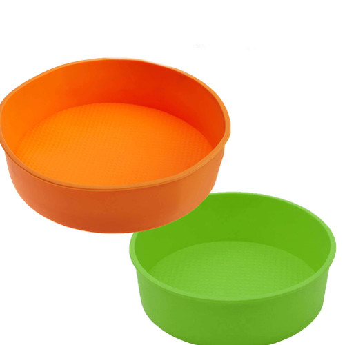 Set of 2, 10 Inch Round Cake Pan silicone cake molds for baking Cake Mold cake baking pans round 10 inch silicone baking pie pan 10 Inch Round baking mold silicone