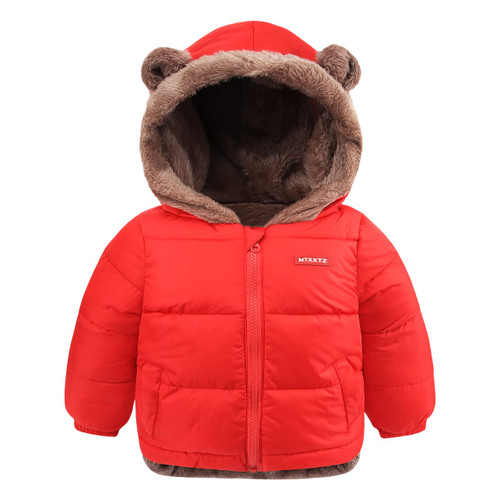 AIMISYOU Toddler Coats For Girls Winter Clothes 18 24 Months Red Warm Outerwear Jackets 1-2T
