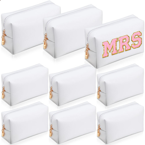 Sanwuta 9 Pcs Preppy Makeup Bag PU Leather Cosmetic Bag Makeup Pouch Plain Cosmetic Pouch Waterproof Toiletry Bags for Traveling Preppy Pencil Case Travel Purse Cosmetic Organizer for Women (White) Sanwuta 9 Pcs Preppy Makeup Bag PU Leather Cosmetic Bag Makeup Pouch Plain Cosmetic Pouch Waterproof Toiletry Bags for Traveling Preppy Pencil Case Travel Purse Cosmetic Organizer for Women (White)