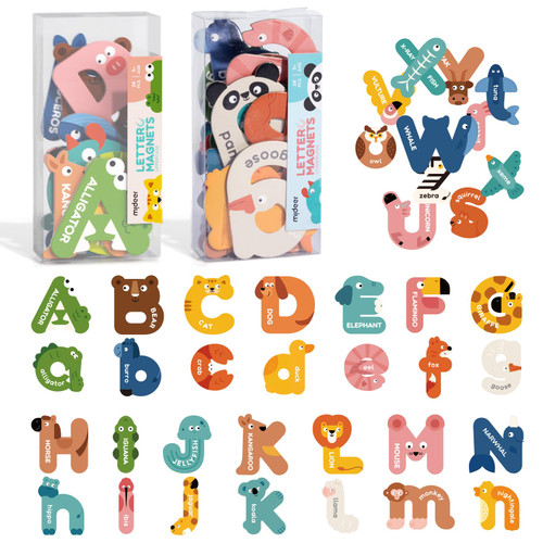 Mideer Magnetic Alphabet, 26 Uppercase & 26 Lowercase Letters, Cute Animal Magnets for Fridge, Educational ABC Spelling Learning Tools Games Toys Refrigerator Magnet for Kids, Toddlers 3 4 5 Years Old Mideer Magnetic Alphabet, 26 Uppercase & 26 Lowercase Letters, Cute Animal Magnets for Fridge, Educational ABC Spelling Learning Tools Games Toys Refrigerator Magnet for Kids, Toddlers 3 4 5 Years Old