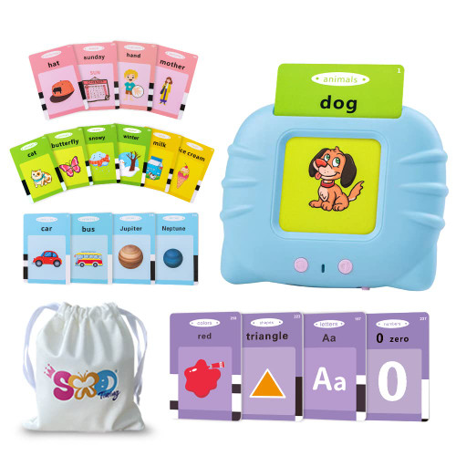 TimingSXD Alphabet Flash Cards for Toddlers :ABC Number Color Shape Talking Flashcards,Toddler Toys for Ages 2-4,Autism Sensory Toys for Autistic Children,Pocket Speech for Toddlers,Gifts for Age 1-5