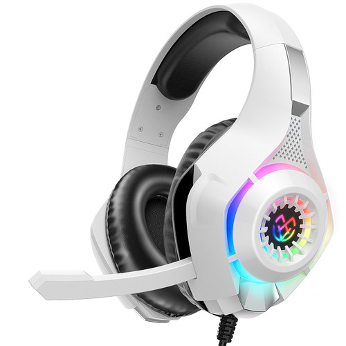 Tatybo Gaming Headset for PS4 PS5 Xbox One Switch PC with Noise Canceling Mic, Deep Bass Stereo Sound (Black White)