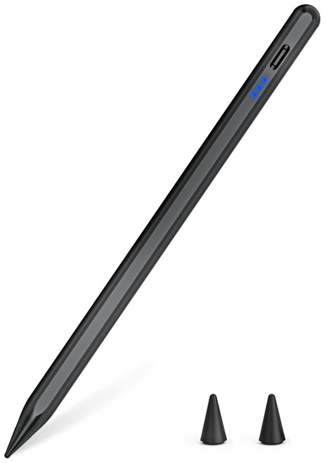 KIROSA Stylus Pen 2nd Generation 2018-2023, Pencil for iPad with USB-C Quick Charge,Tilt Sensitivity & Palm Rejection,Magnetic Pencil for iPad 6-10,iPad Mini 5/6,iPad Air 3-5,iPad Pro 11/12.9