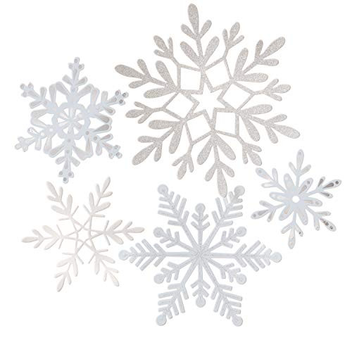 Martha Stewart 30068364 Die Cut Snowflake Garland, Multicolor