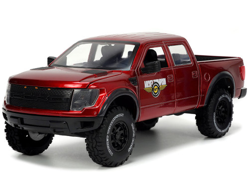 Jada Toys Just Trucks 1:24 2011 Ford SVT Raptor Die-cast Car Red with Tire Rack, Toys for Kids and Adults Jada Toys Just Trucks 1:24 2011 Ford SVT Raptor Die-cast Car Red with Tire Rack, Toys for Kids and Adults