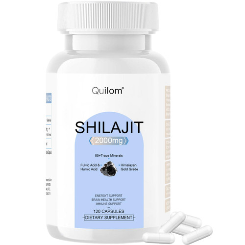 2,000mg Shilajit Supplement - Shilajit Pure Himalayan Organic Shilajit Capsules with Maximum Potency,with 85+ Trace Minerals & Fulvic Acid for Focus & Energy, Immunity,120 Capsules - Vegan Capsules 2,000mg Shilajit Supplement - Shilajit Pure Himalayan Organic Shilajit Capsules with Maximum Potency,with 85+ Trace Minerals & Fulvic Acid for Focus & Energy, Immunity,120 Capsules - Vegan Capsules