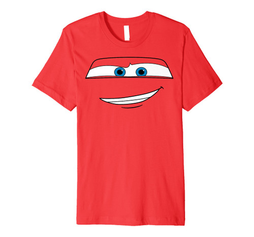 Disney Pixar Cars Lightning McQueen Big Face Premium T-Shirt