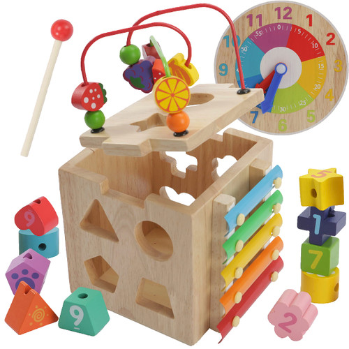 Montessori Mama Baby Activity Cube Montessori Toys for 1 Year Old + Learning Toys for 1+ Year Old Activity Center for Baby, Toddler Educational Toys for 12-18 Months, 1st Birthday Girl Gifts Boys Montessori Mama Baby Activity Cube Montessori Toys for 1 Year Old + Learning Toys for 1+ Year Old Activity Center for Baby, Toddler Educational Toys for 12-18 Months, 1st Birthday Girl Gifts Boys
