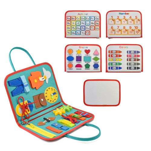 Busy Board Montessori Toy for 1-4 Year-Old Toddlers Sensory Activity- Airplane Travel Essentials Kids Ages 1-3 Road Trip Games Quiet Book Birthday Gifts Learning Toy 18 Months Baby Educational Busy Board Montessori Toy for 1-4 Year-Old Toddlers Sensory Activity- Airplane Travel Essentials Kids Ages 1-3 Road Trip Games Quiet Book Birthday Gifts Learning Toy 18 Months Baby Educational